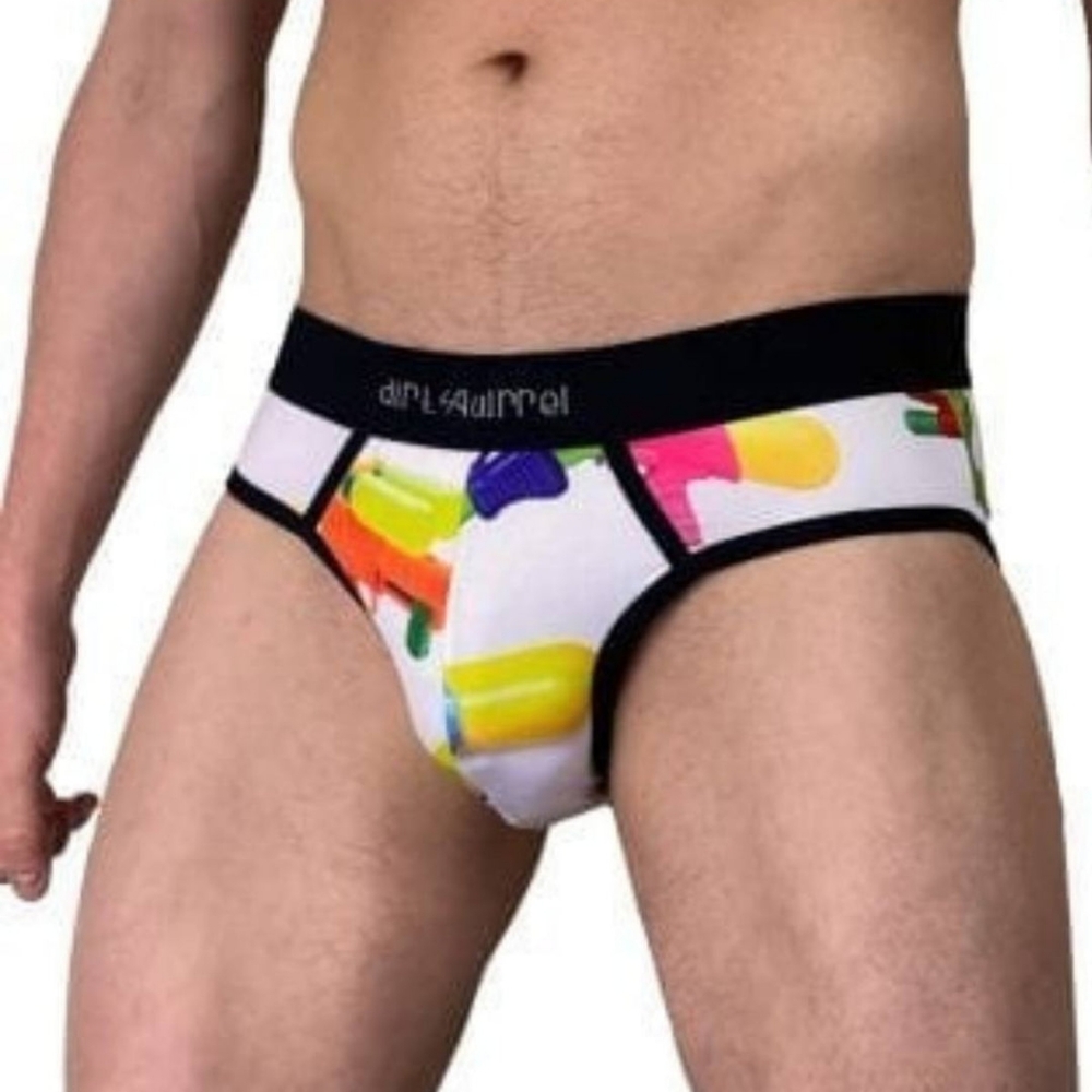 Mens Briefs Dirt Squirrel Squirt Gun Water Underwear Fun